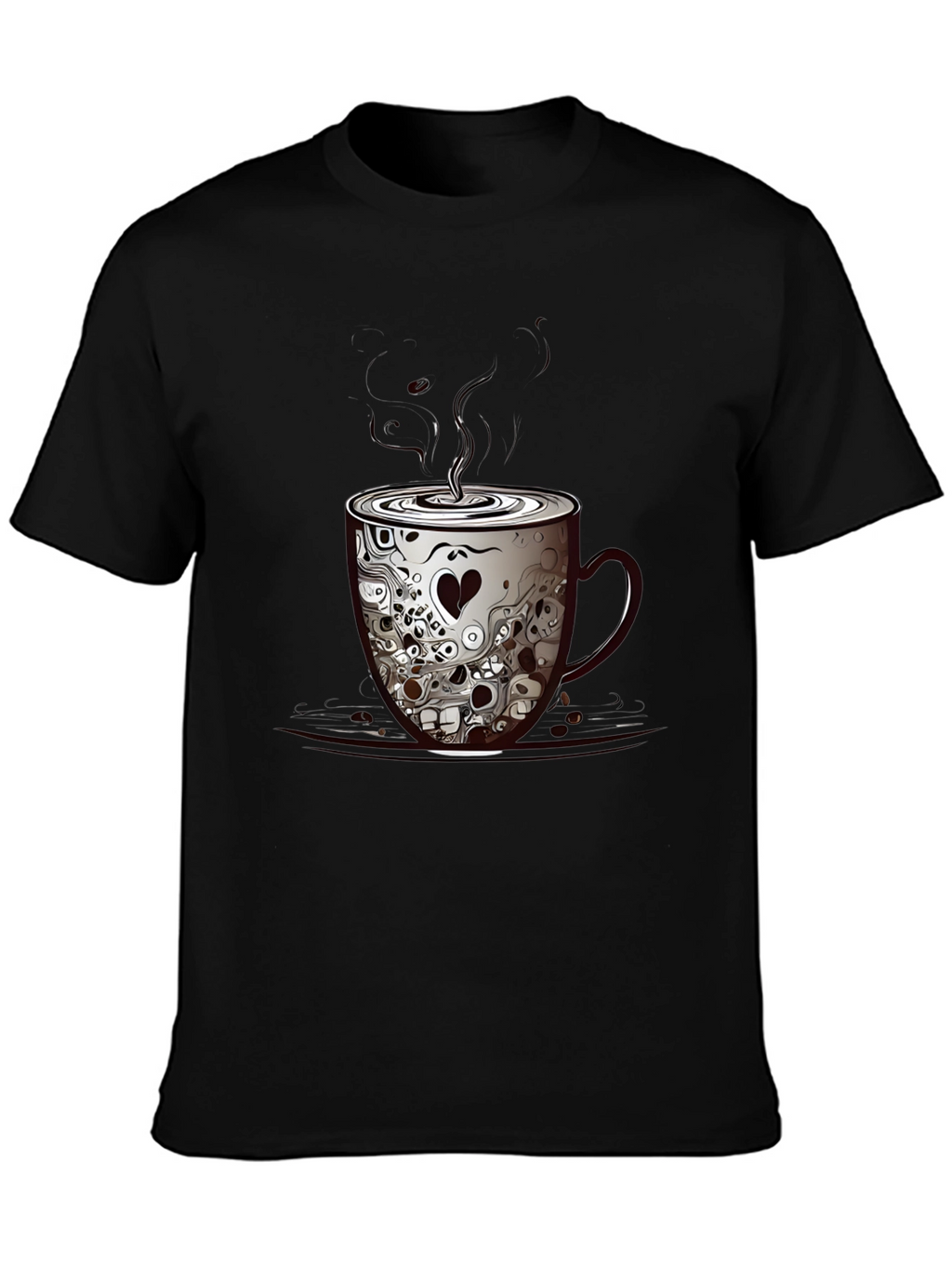 Skull Coffee Cup Graphic Tee