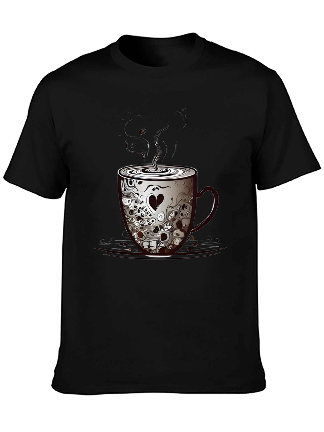 Skull Coffee Cup Graphic Tee