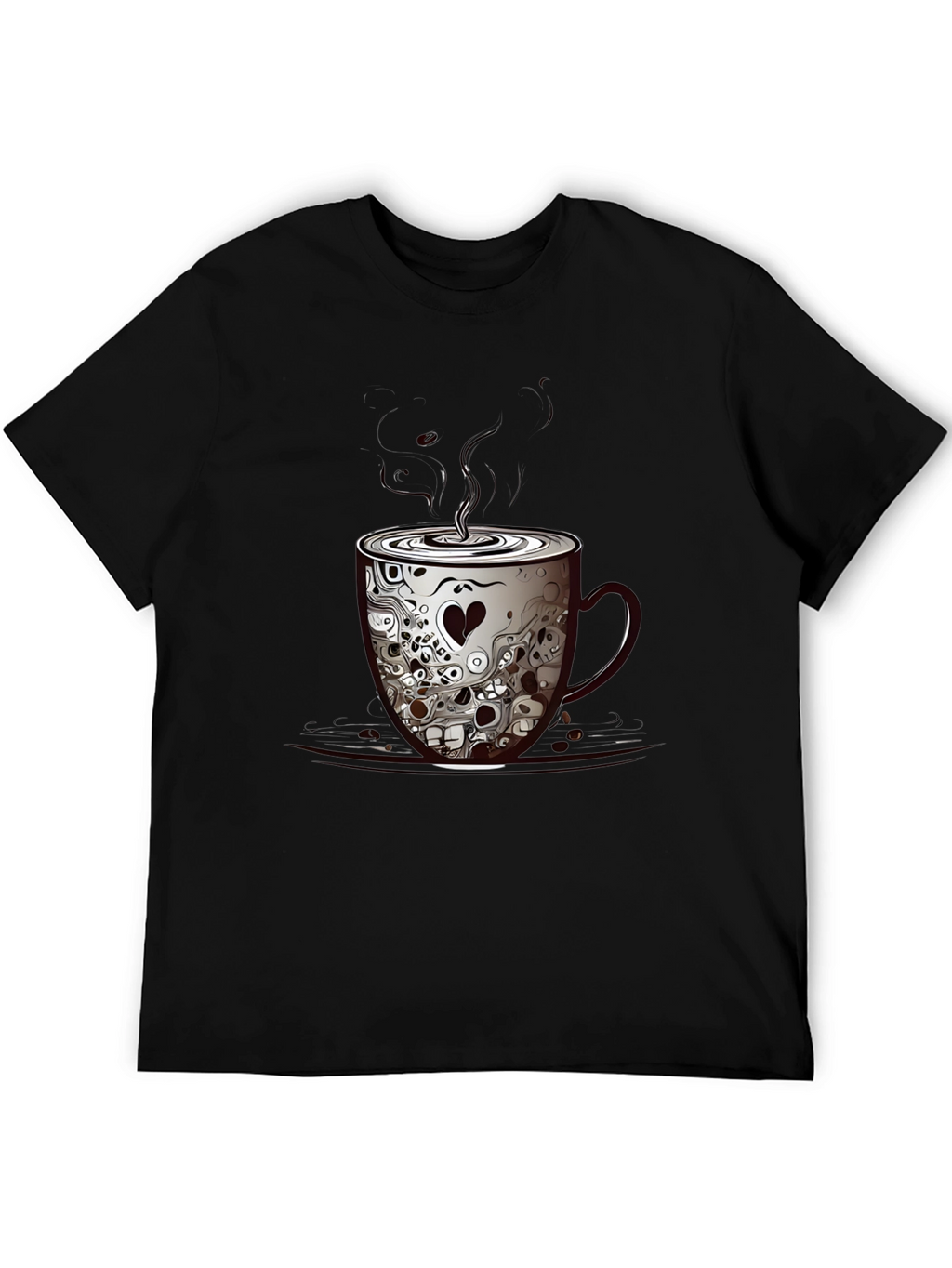 Skull Coffee Cup Graphic Tee