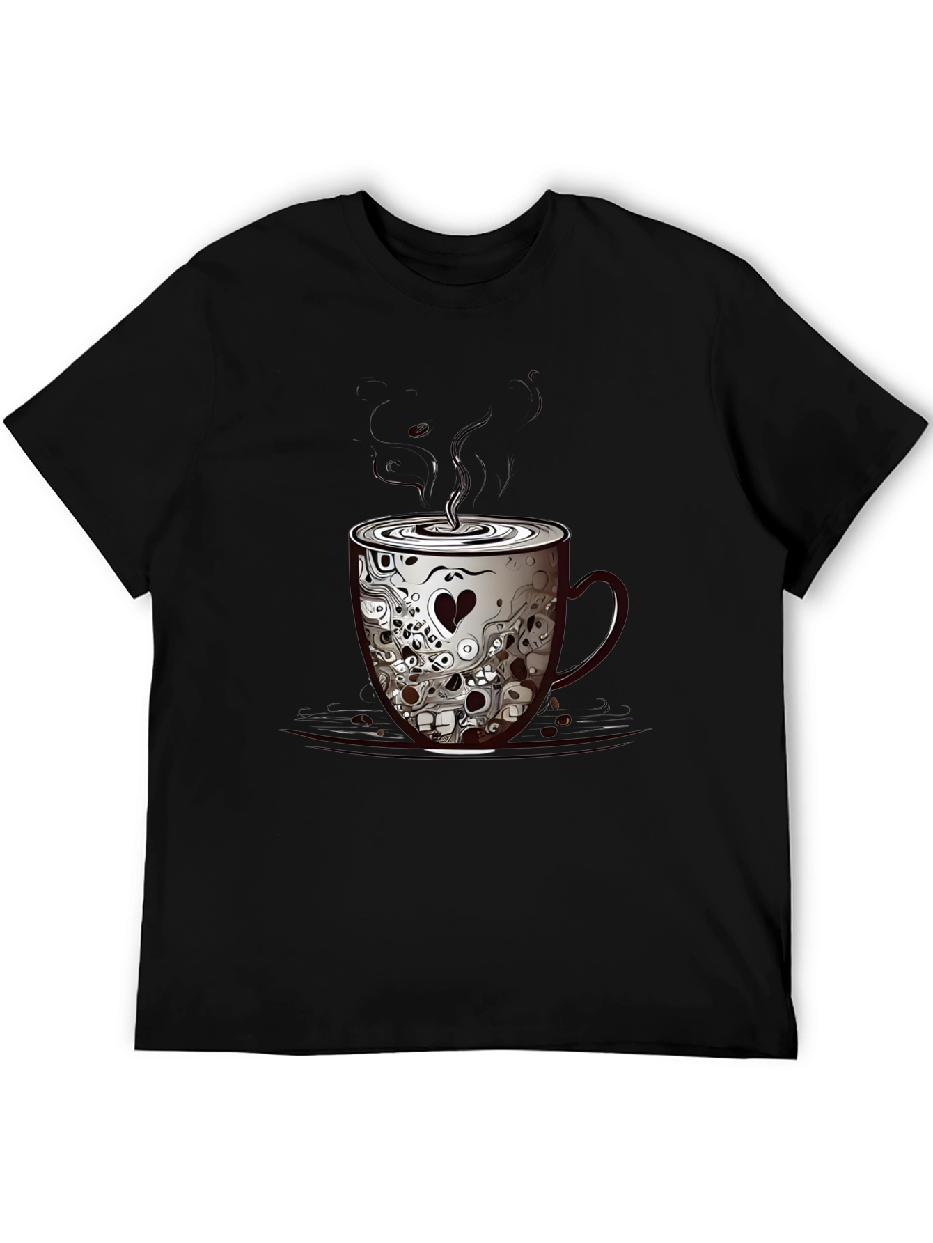 Skull Coffee Cup Graphic Tee