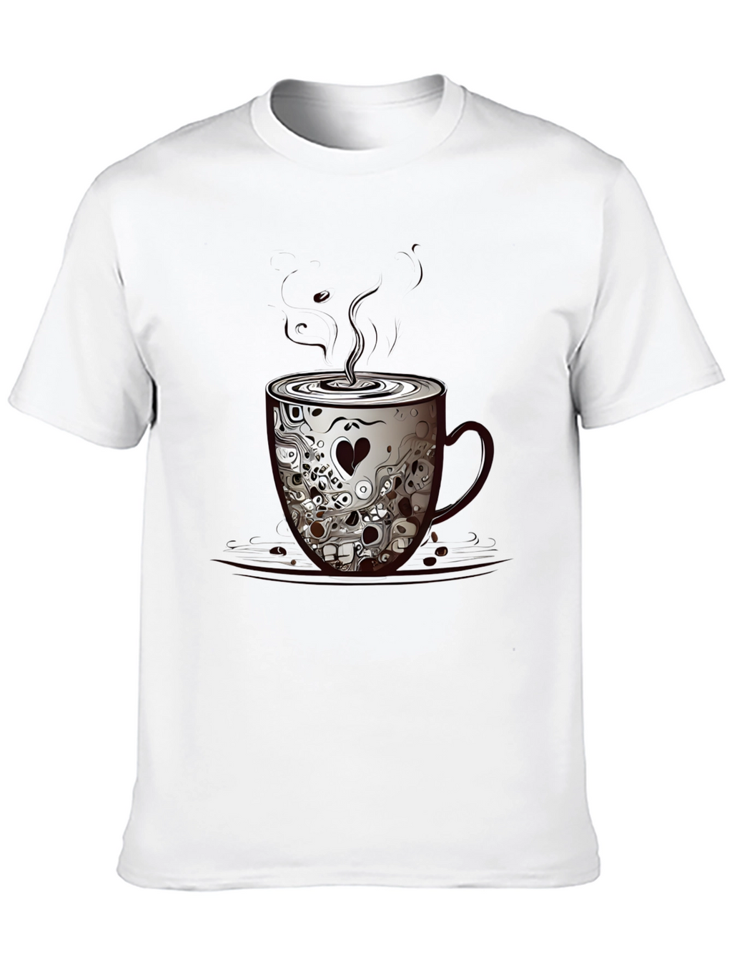 Skull Coffee Cup Graphic Tee