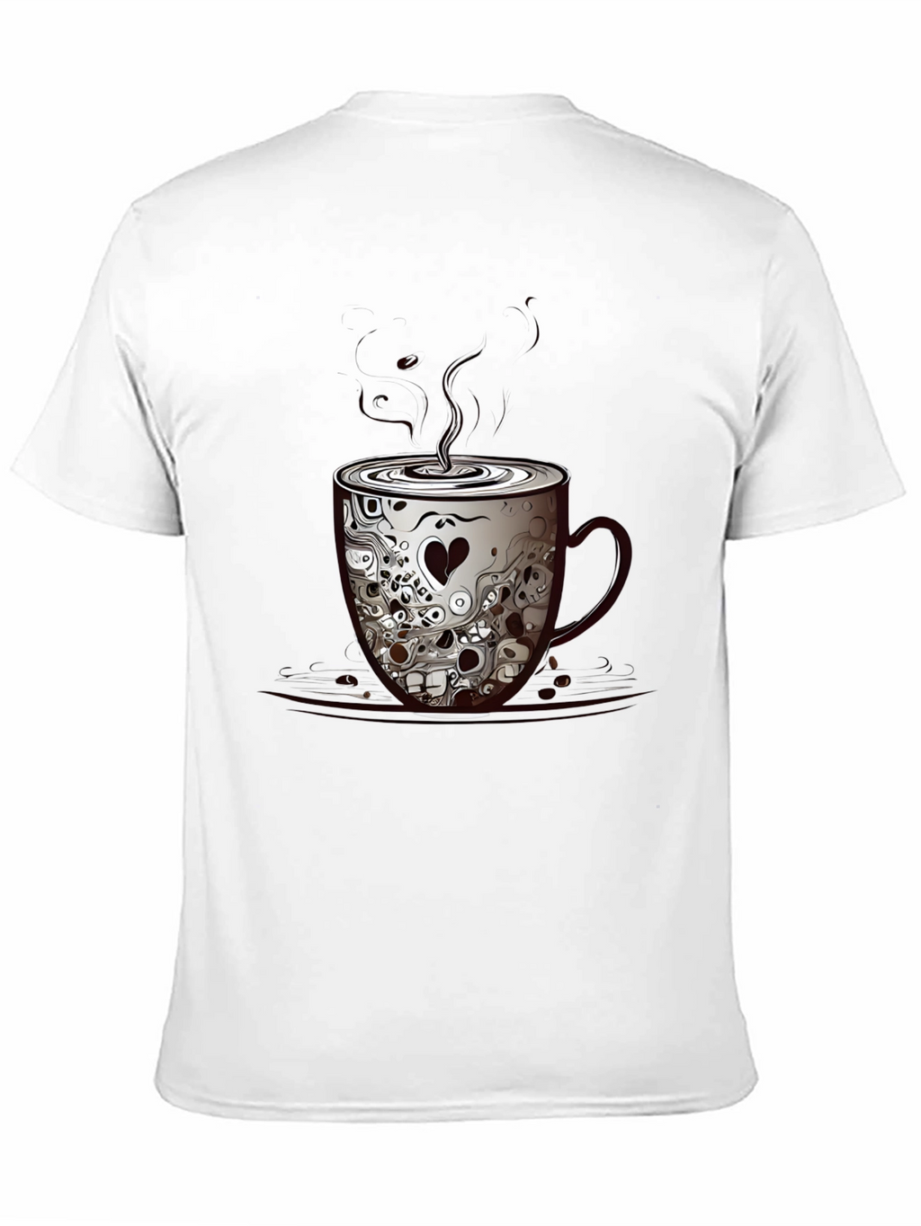 Skull Coffee Cup Graphic Tee