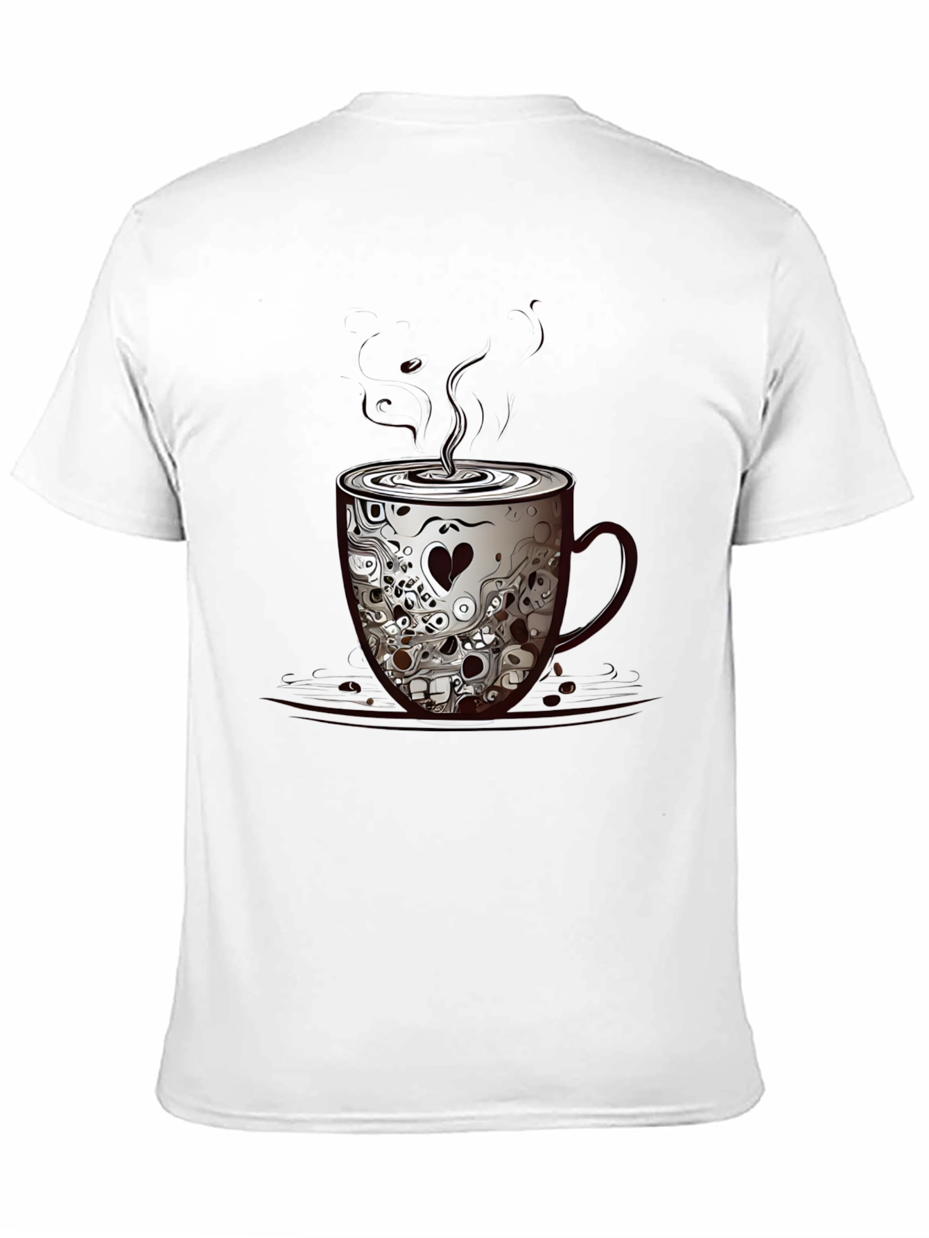 Skull Coffee Cup Graphic Tee
