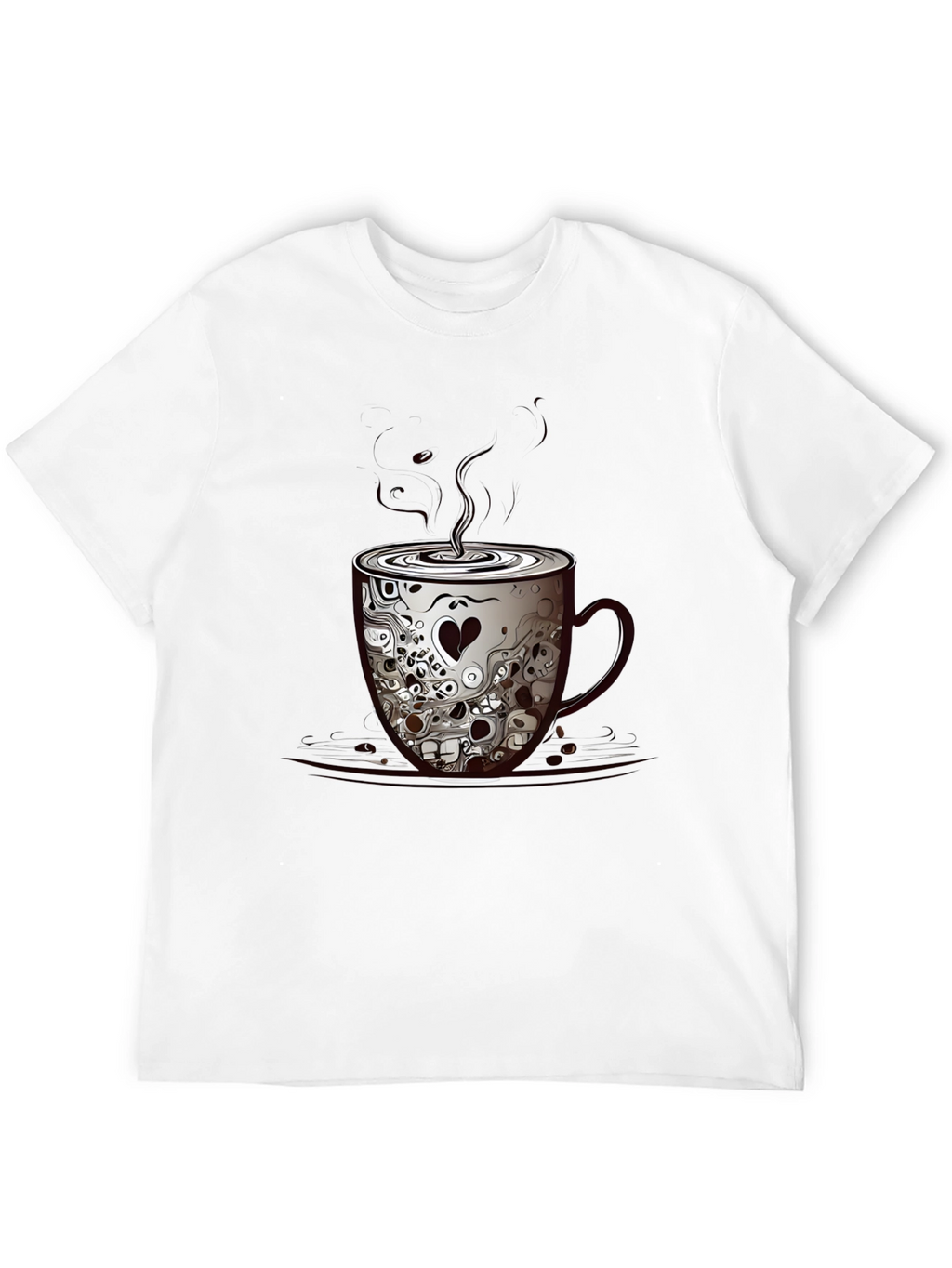 Skull Coffee Cup Graphic Tee