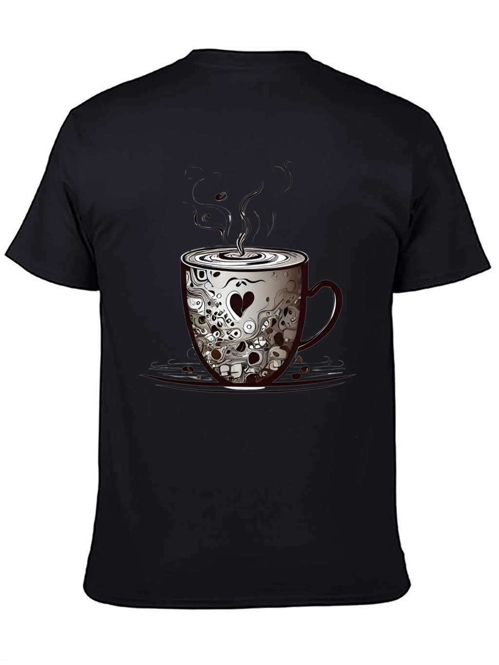 Skull Coffee Cup Graphic Tee