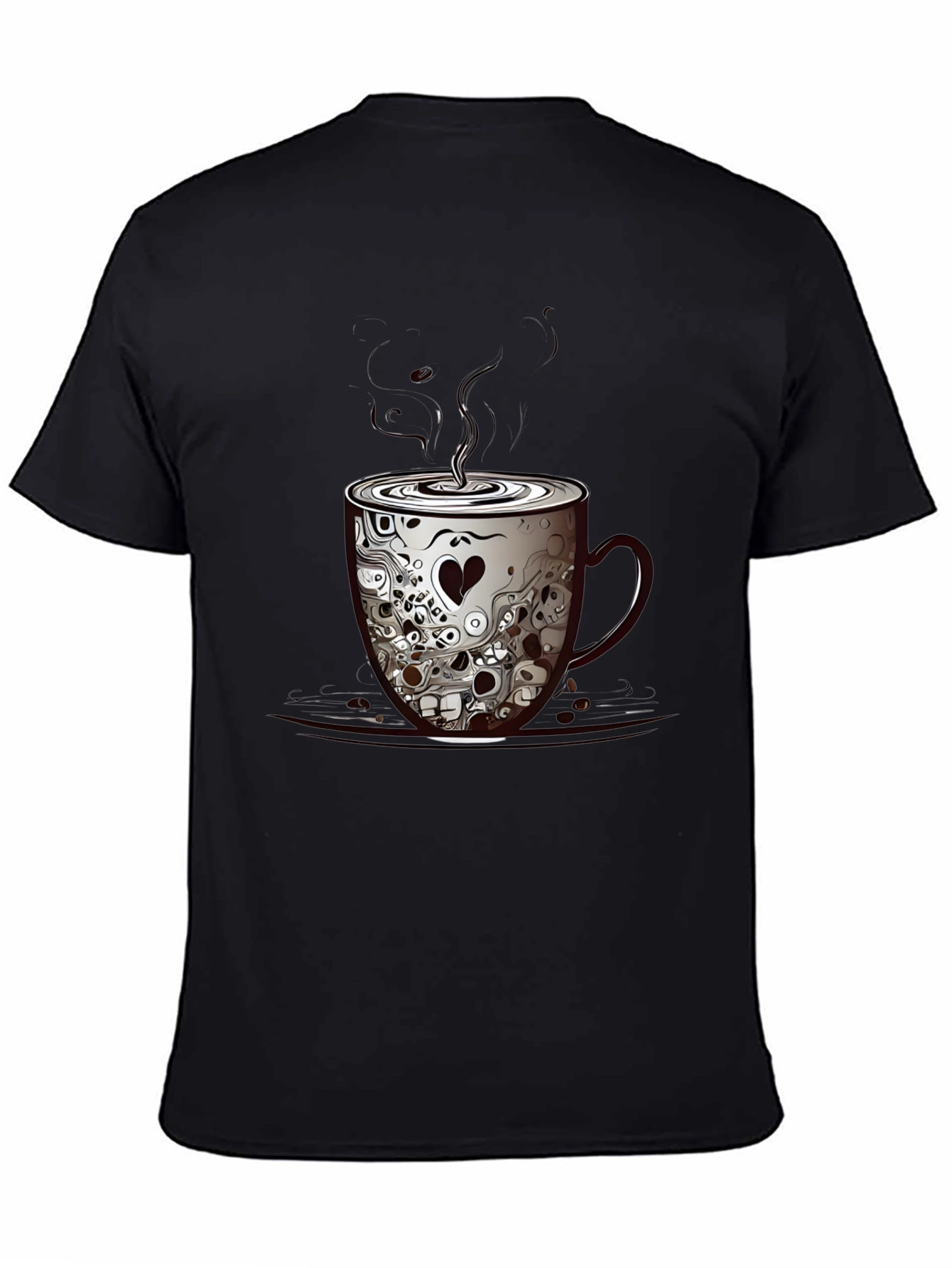 Skull Coffee Cup Graphic Tee