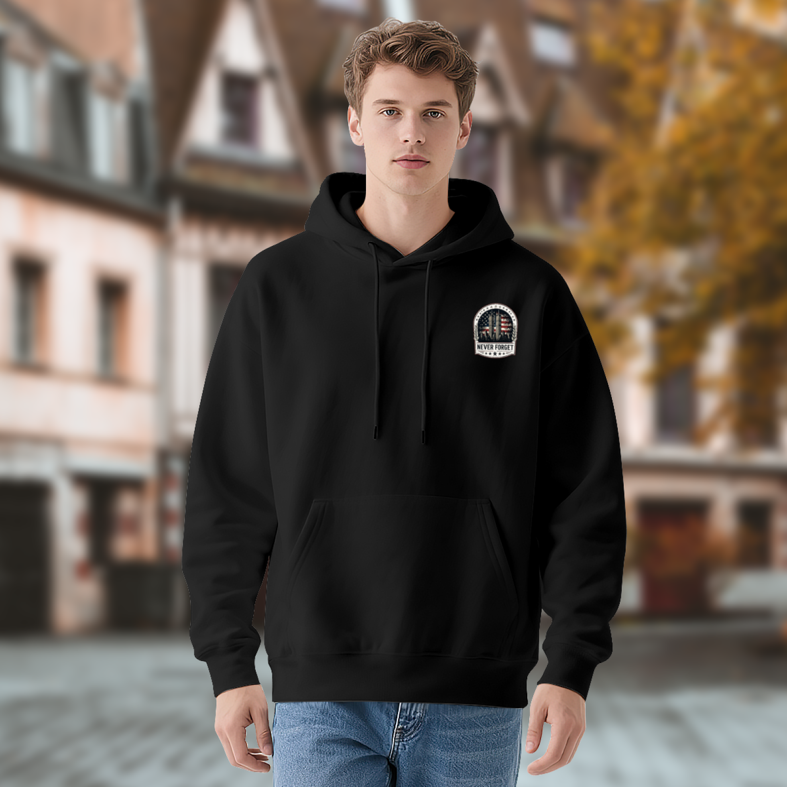We Will Never Forget 9?11?01 Double?Sided Print Hoodie