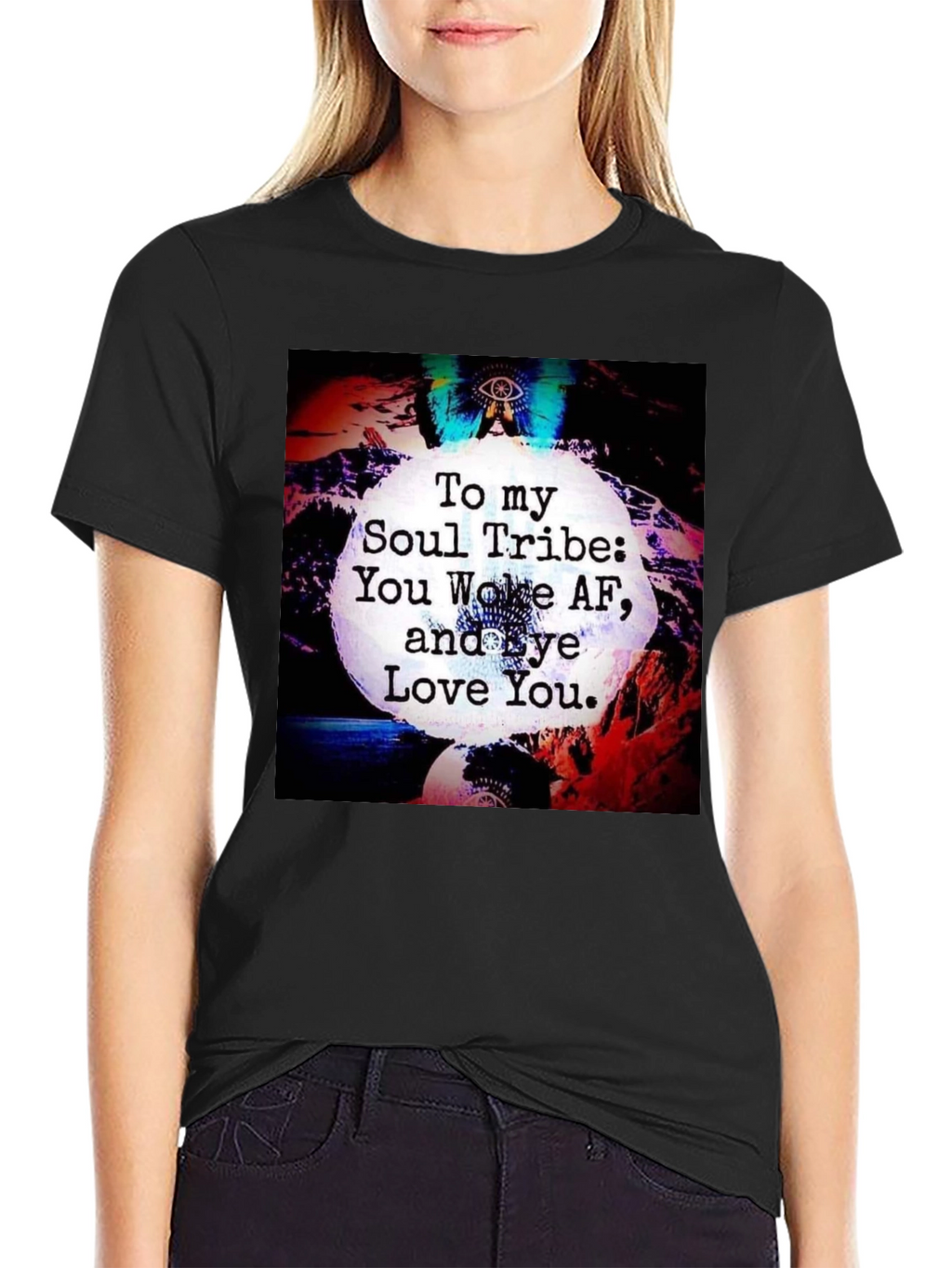 Soul Tribe Graphic T-Shirt - Wake Up and Love