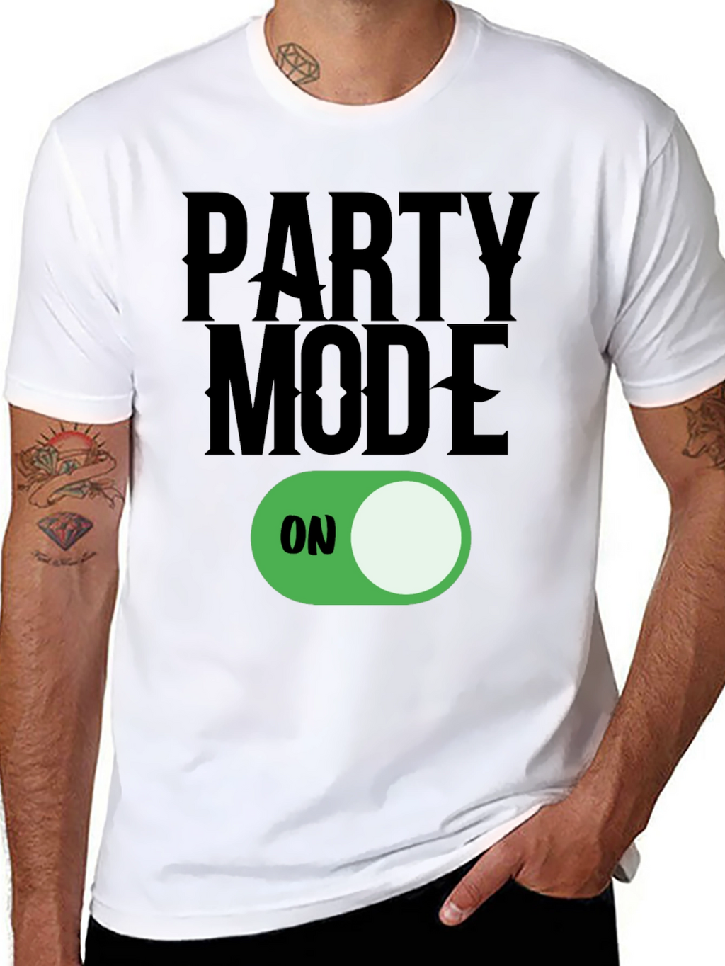 Party Mode ON T-Shirt - Fun Graphic Tee
