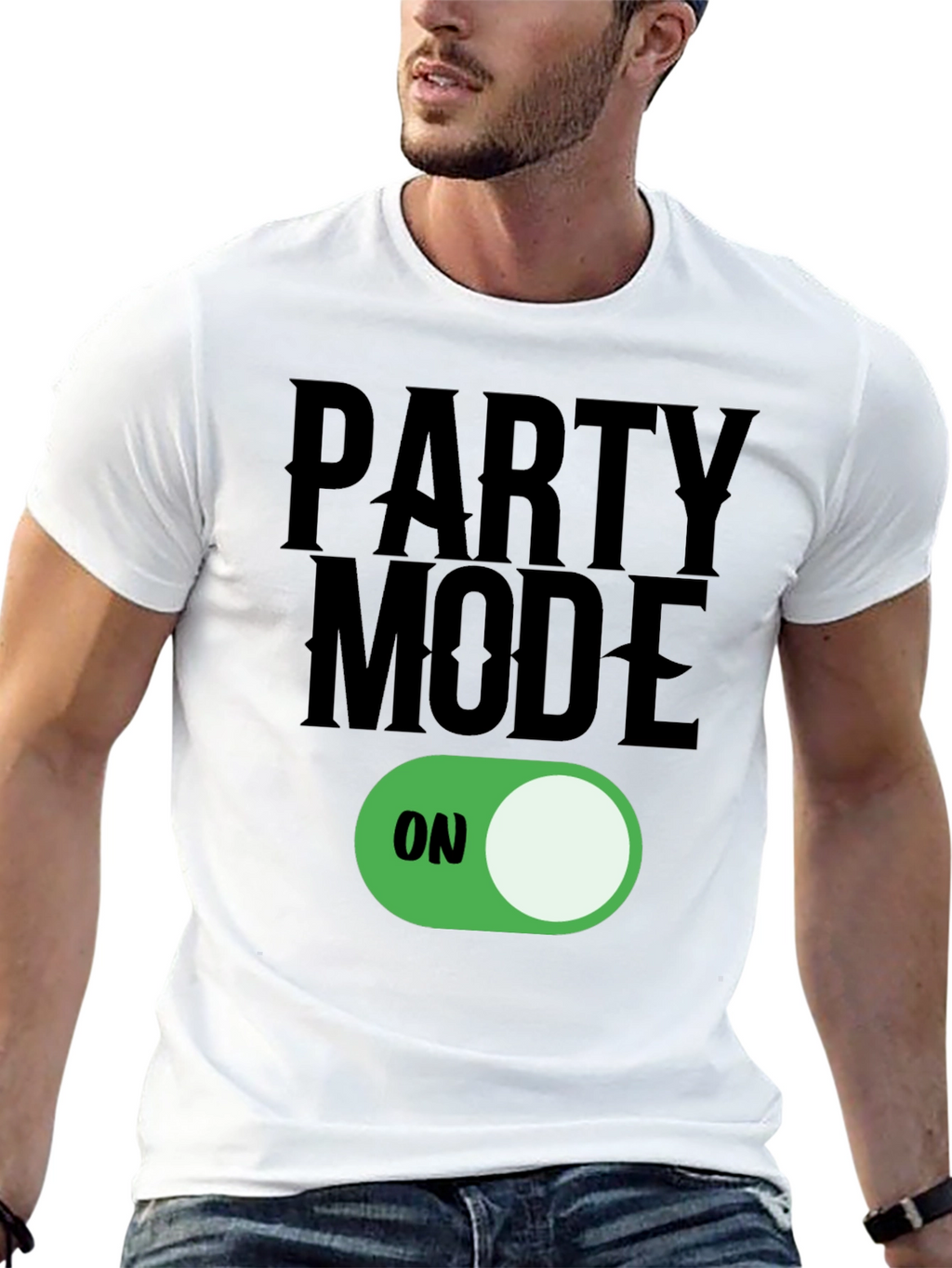 Party Mode ON T-Shirt - Fun Graphic Tee