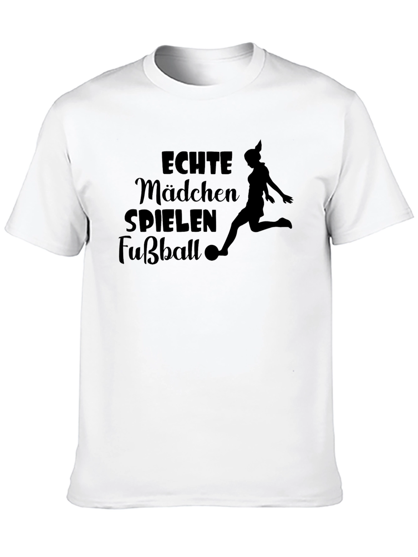 Girls Soccer T-Shirt: Echte Mädchen Spielen Fußball