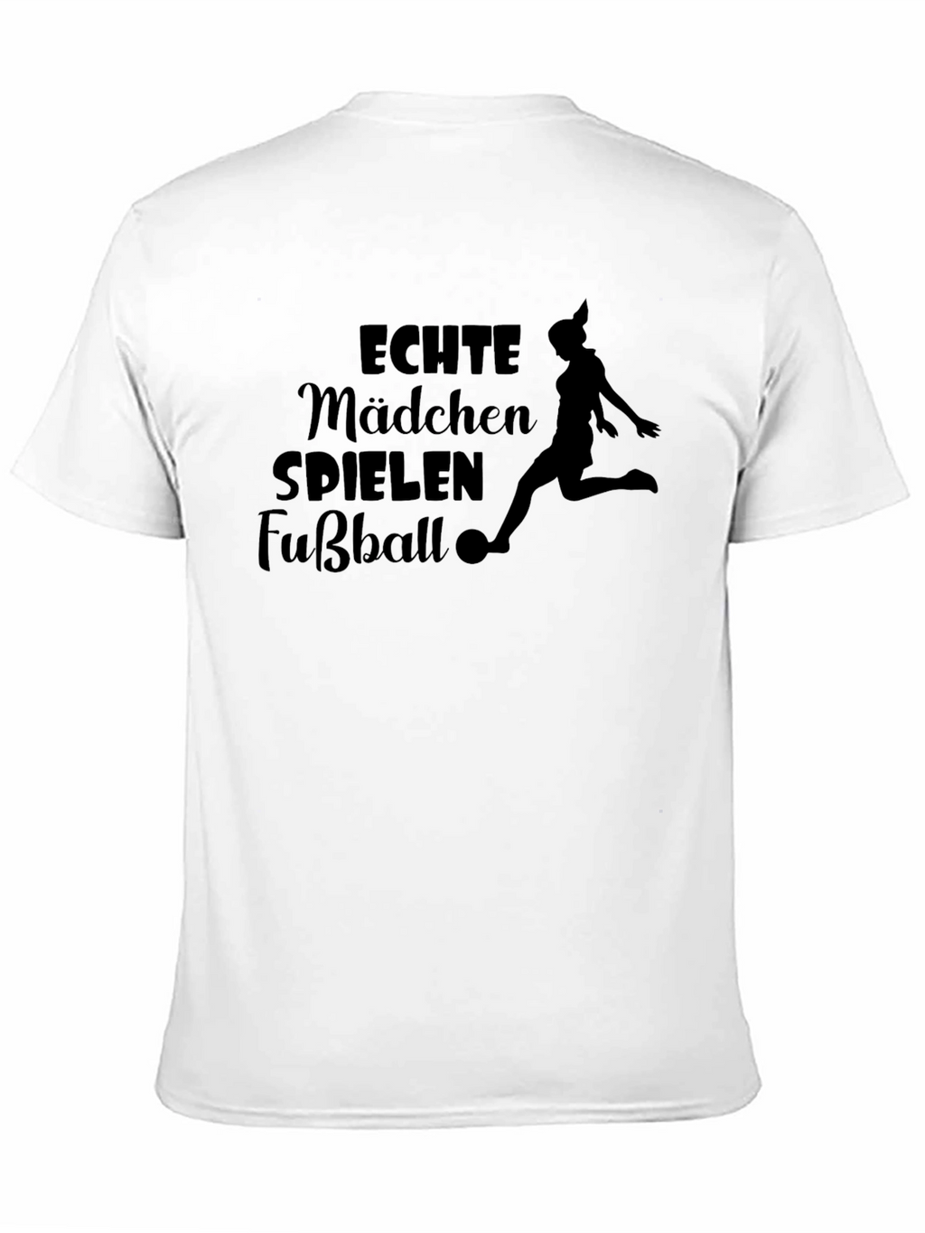 Girls Soccer T-Shirt: Echte Mädchen Spielen Fußball
