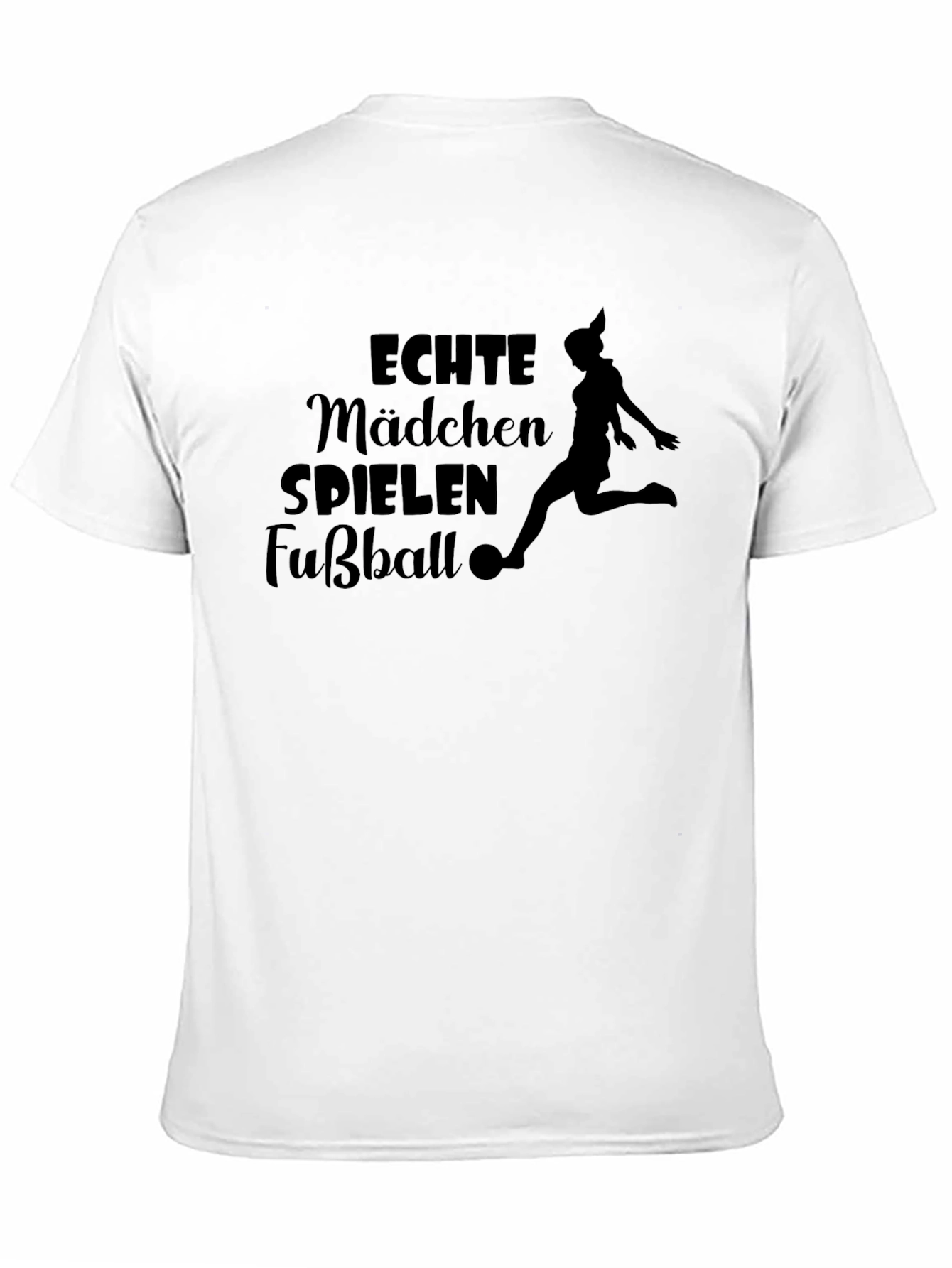 Girls Soccer T-Shirt: Echte Mädchen Spielen Fußball