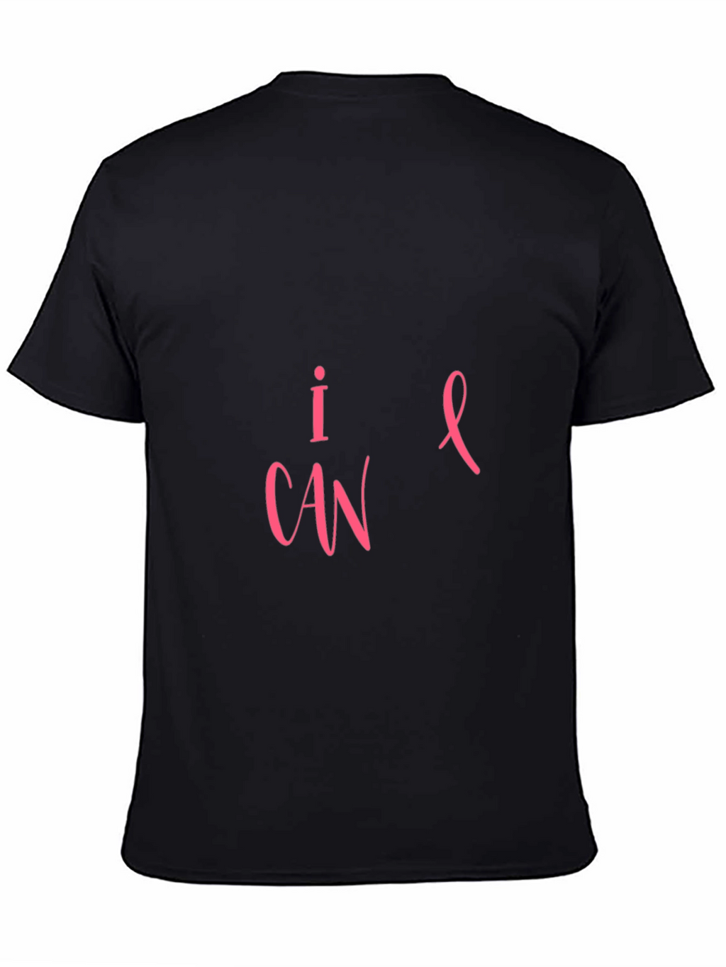 I CAN Cancer Awareness Black T-Shirt
