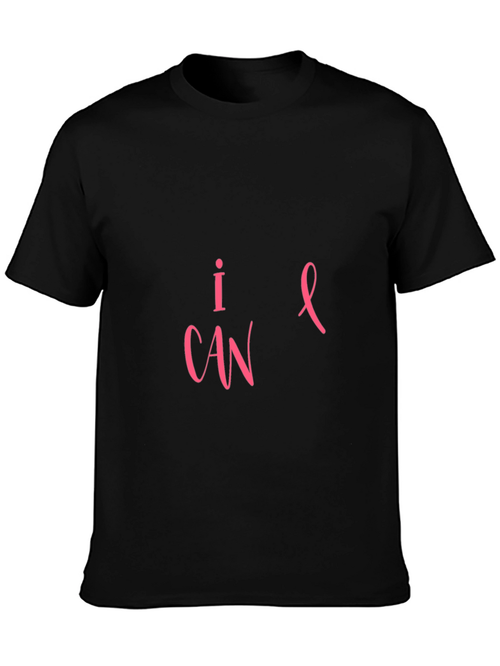 I CAN Cancer Awareness Black T-Shirt