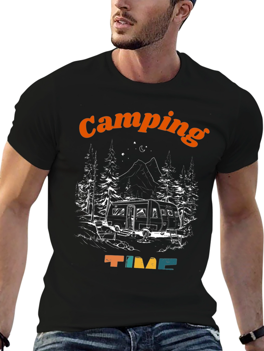 Camping Time Graphic T-Shirt