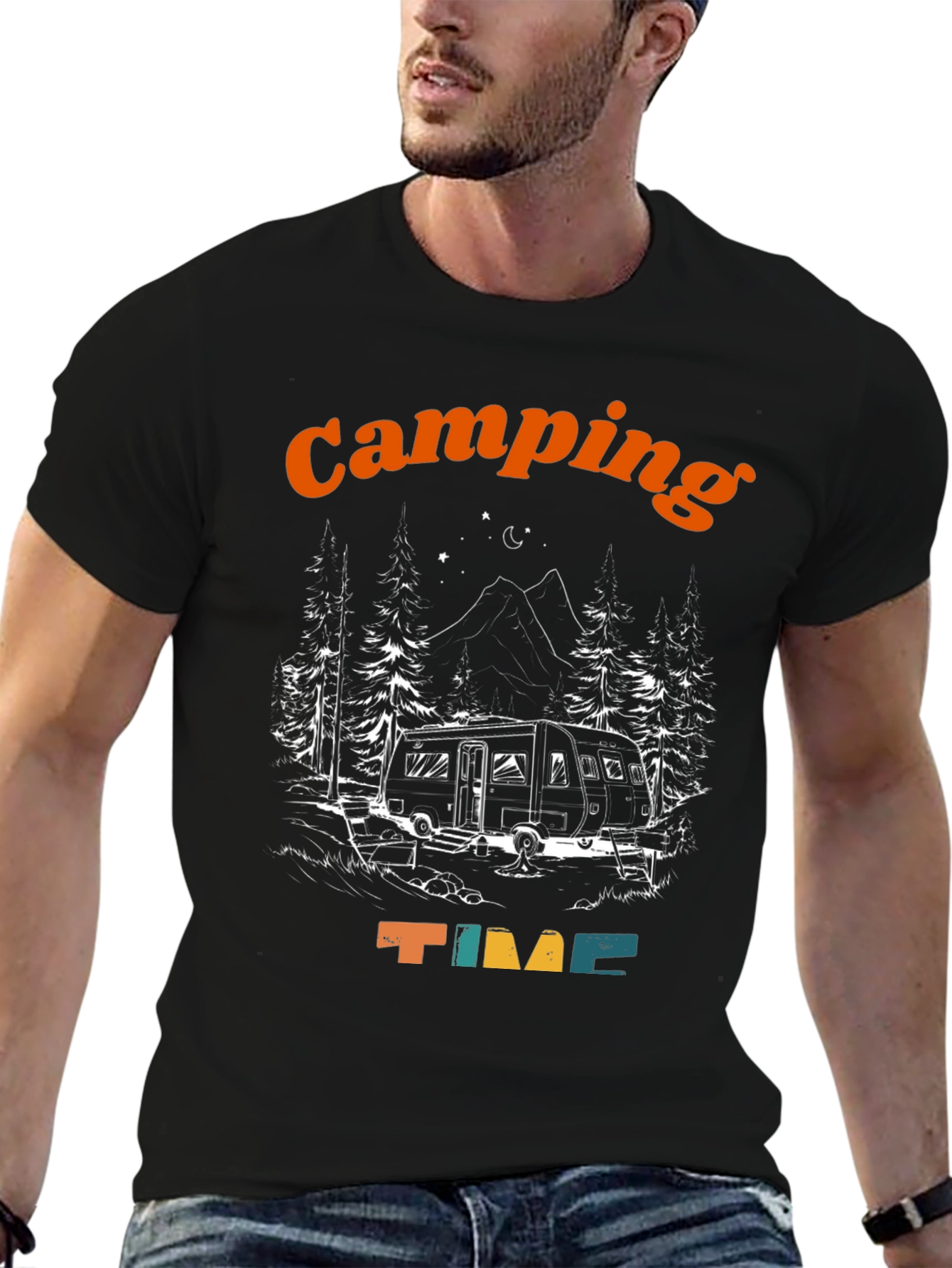 Camping Time Graphic T-Shirt