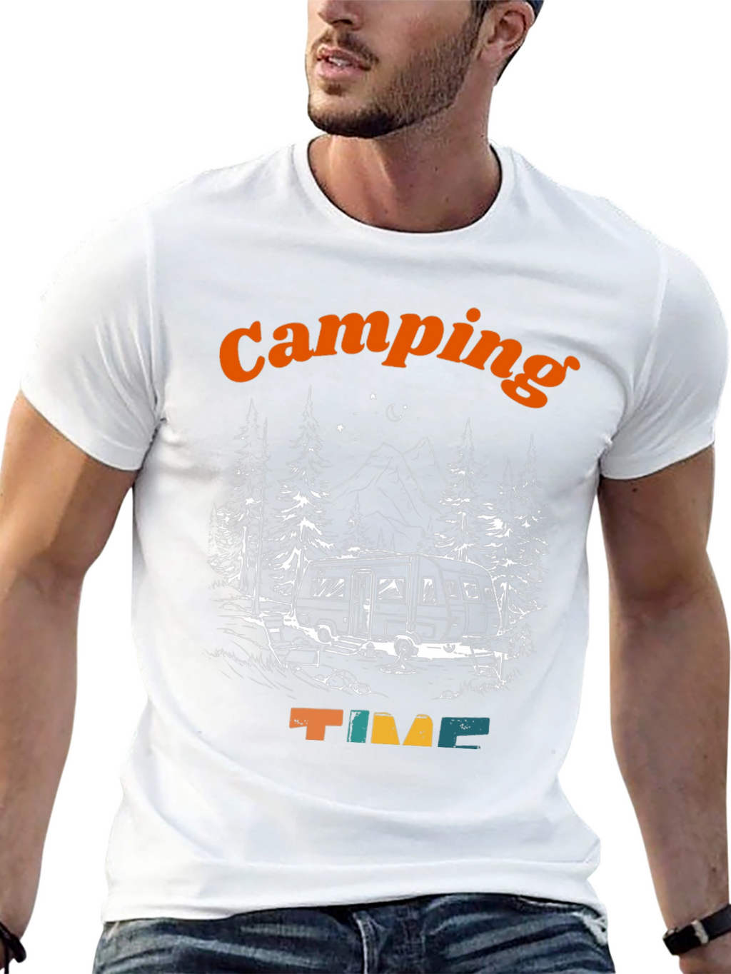 Camping Time Graphic T-Shirt