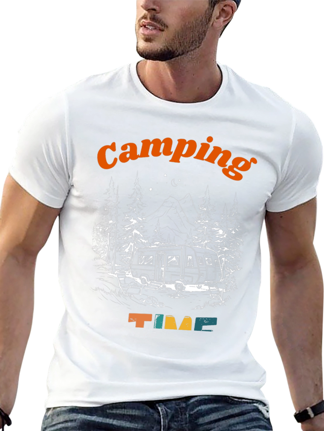 Camping Time Graphic T-Shirt