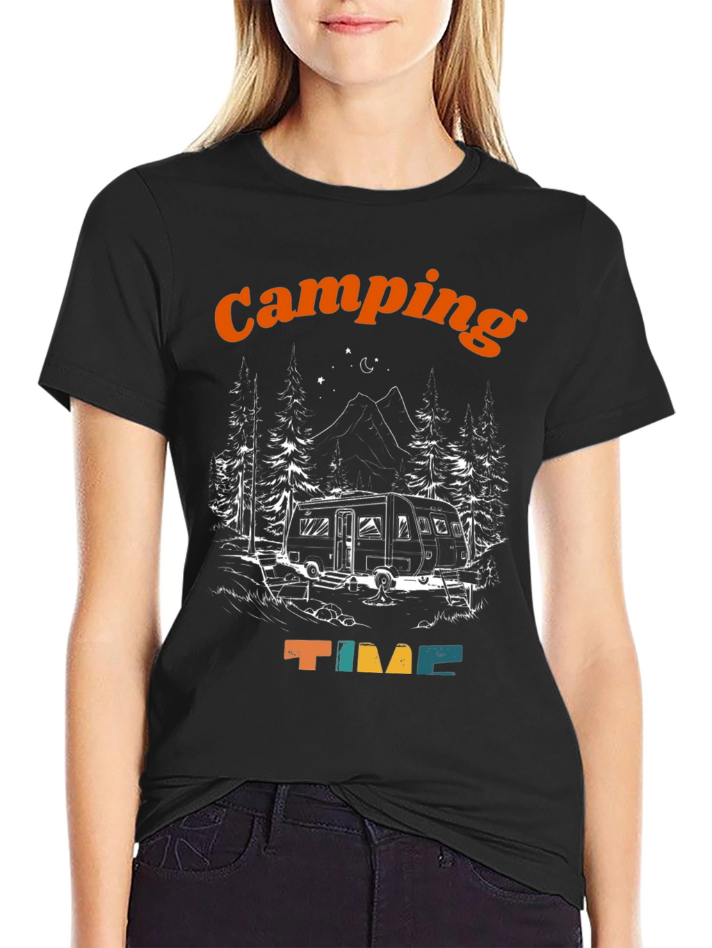 Camping Time Graphic T-Shirt