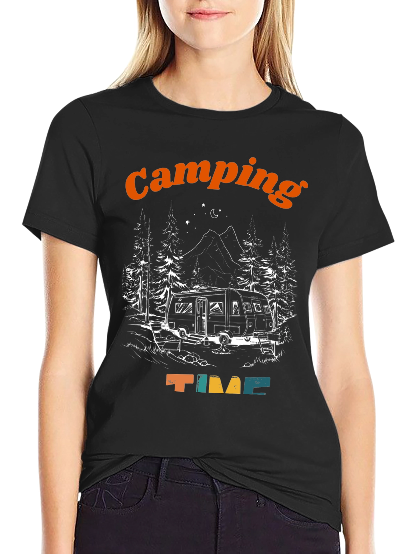 Camping Time Graphic T-Shirt