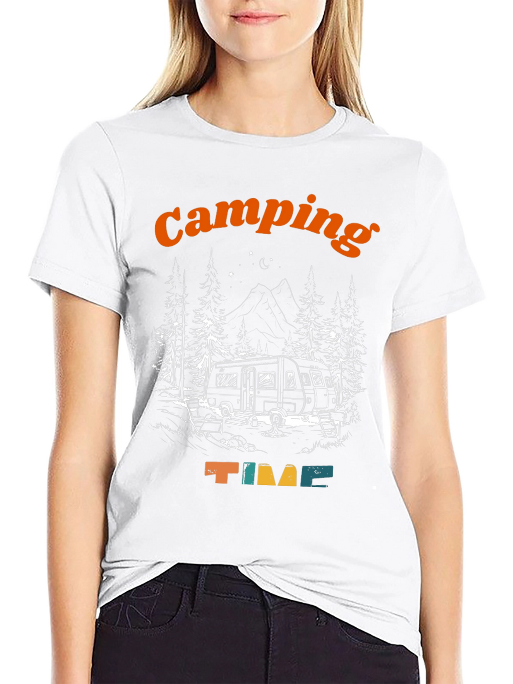 Camping Time Graphic T-Shirt