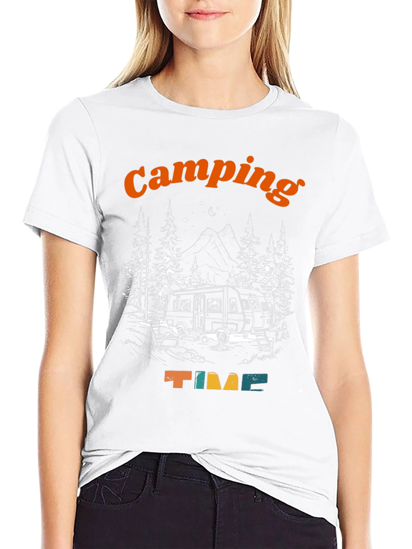 Camping Time Graphic T-Shirt