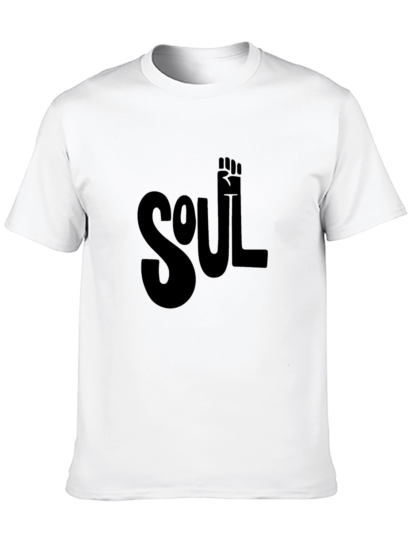 Soul Fist Graphic Tee - Black Cotton Comfort