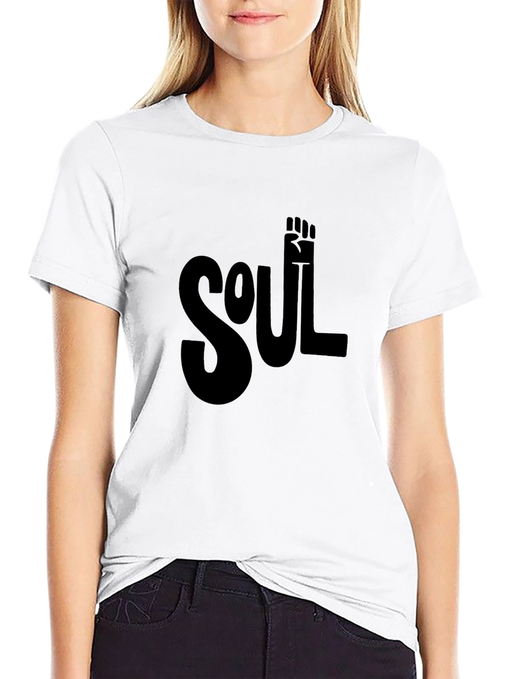 Soul Fist Graphic Tee - Black Cotton Comfort