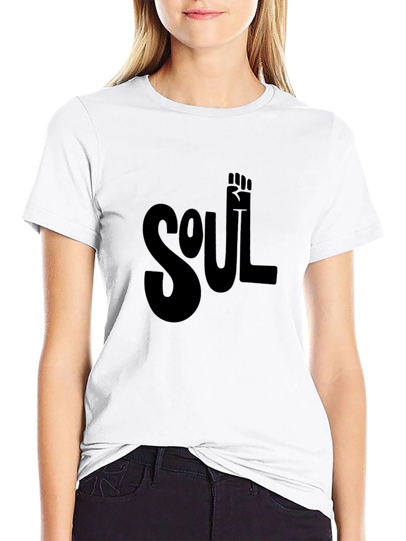 Soul Fist Graphic Tee - Black Cotton Comfort