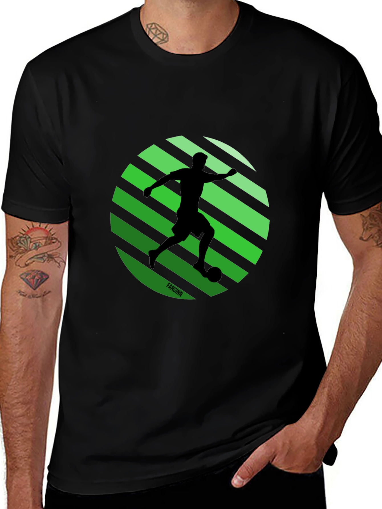 Soccer Silhouette Graphic Tee - Stylish Sportswear