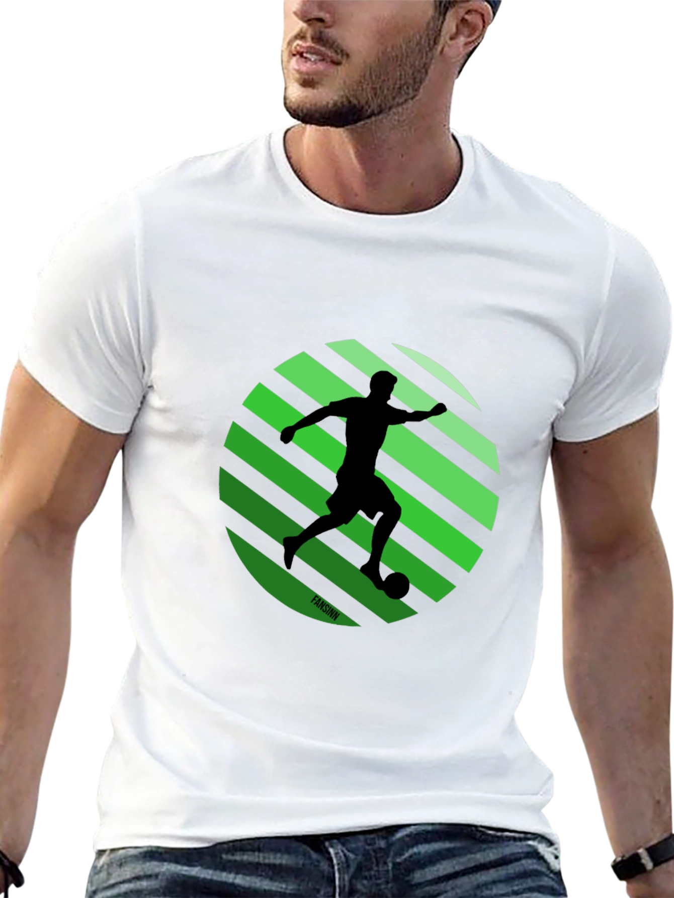 Soccer Silhouette Graphic Tee - Stylish Sportswear