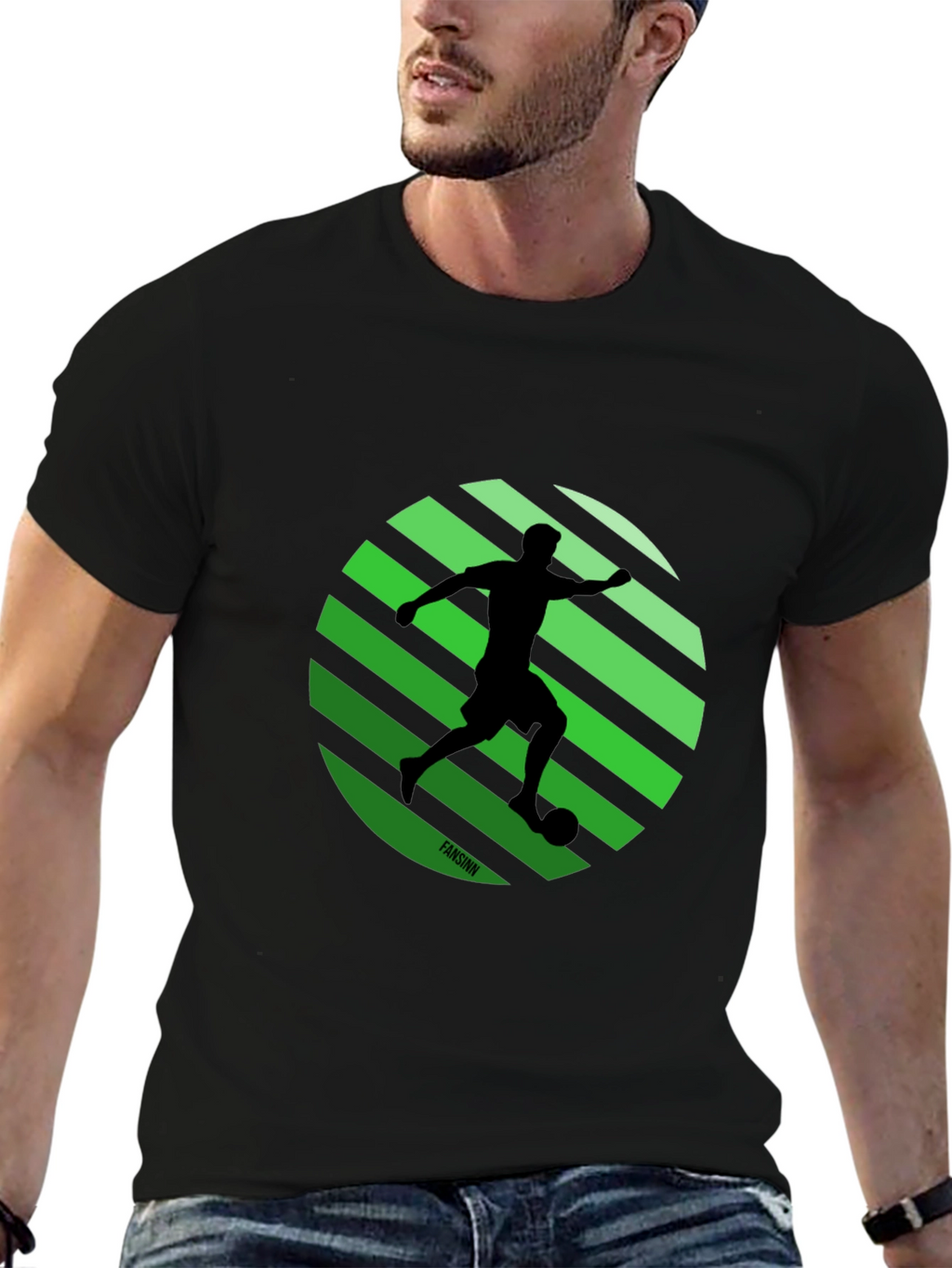 Soccer Silhouette Graphic Tee - Stylish Sportswear