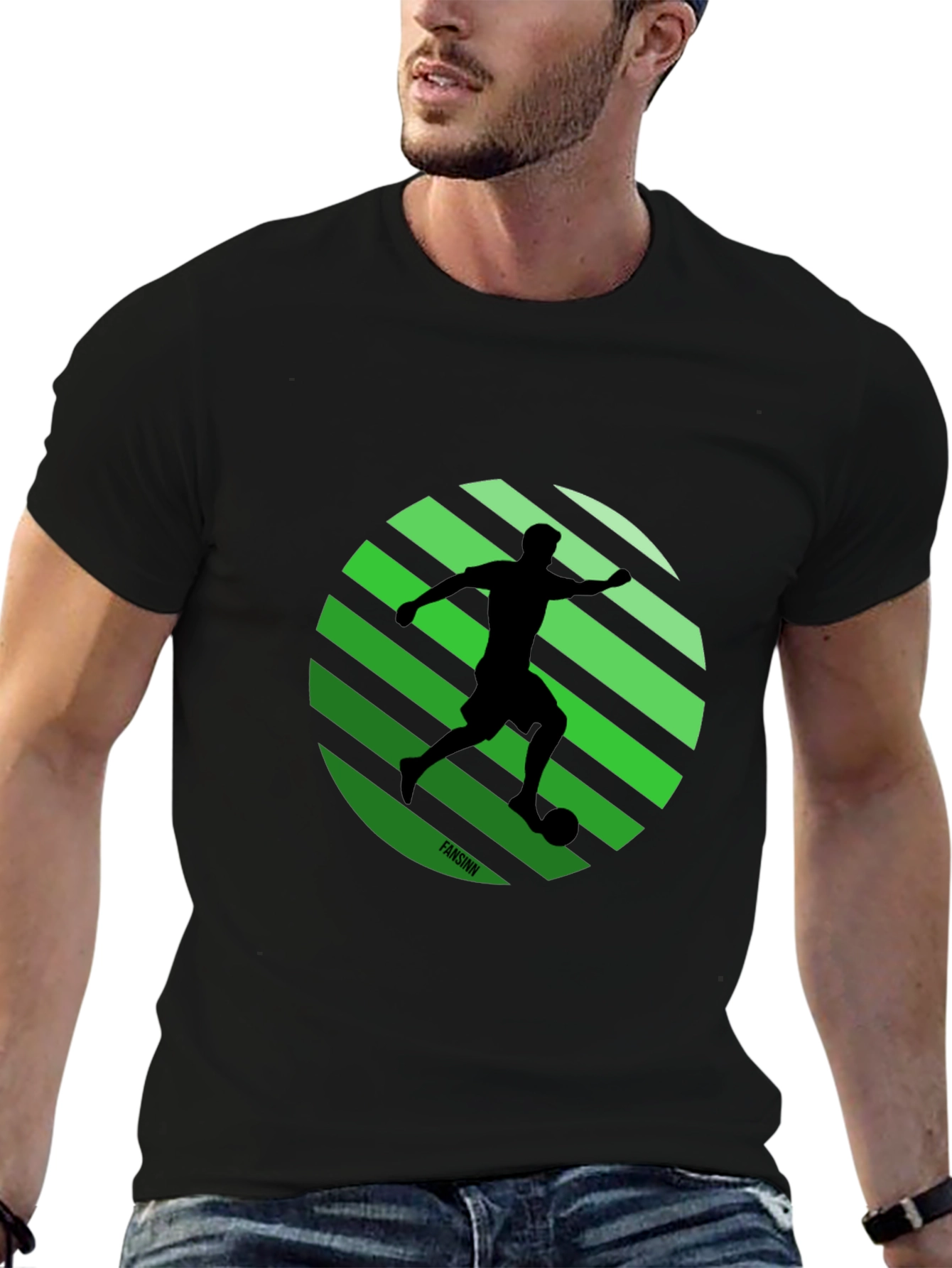 Soccer Silhouette Graphic Tee - Stylish Sportswear