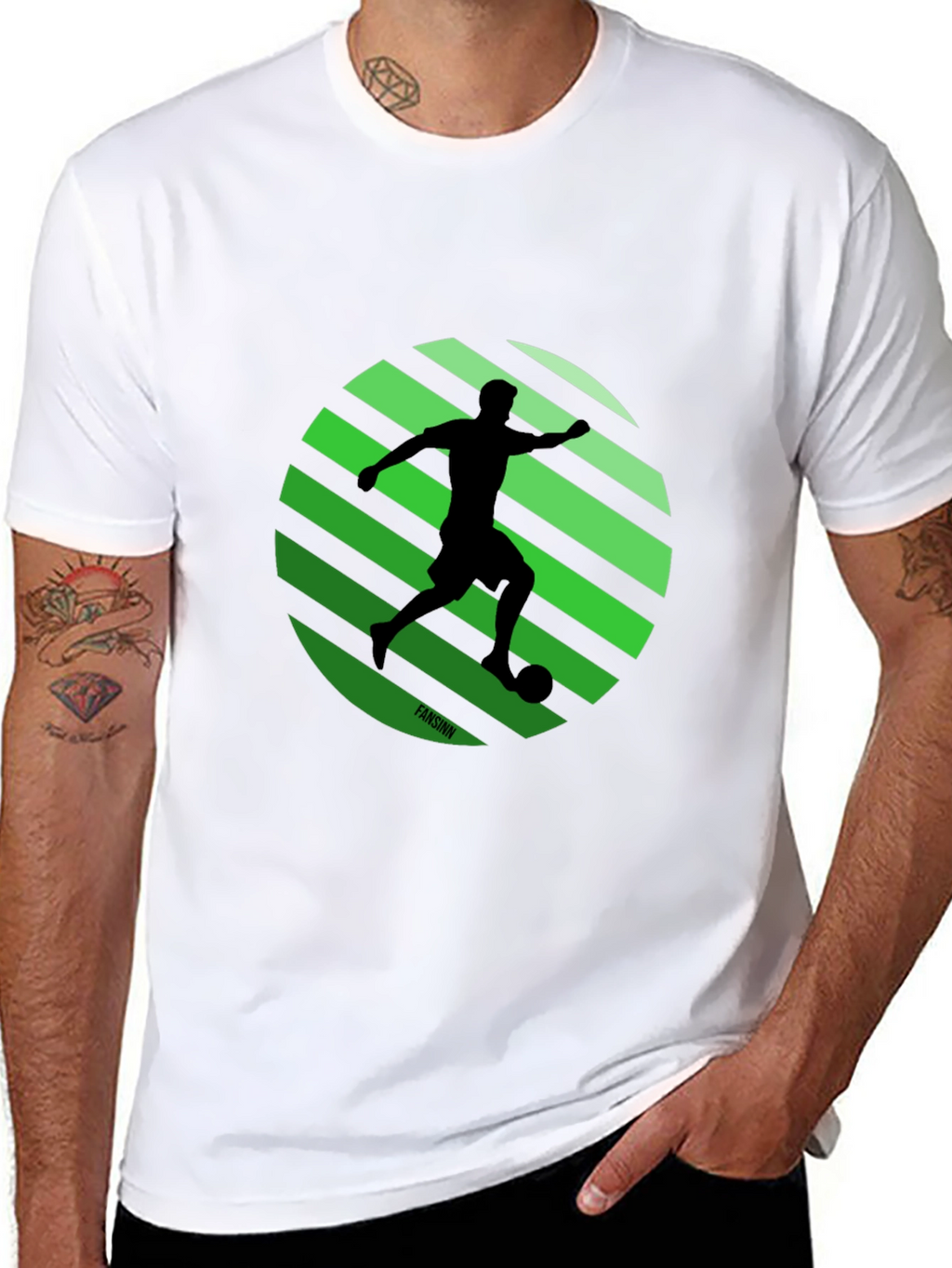 Soccer Silhouette Graphic Tee - Stylish Sportswear