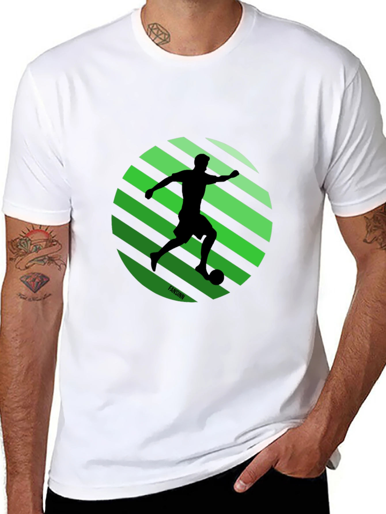 Soccer Silhouette Graphic Tee - Stylish Sportswear