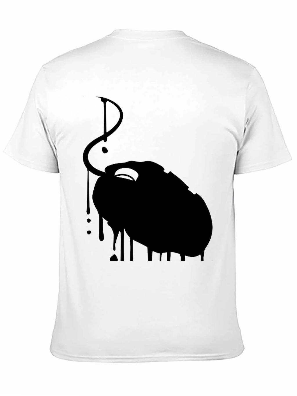 Black Dripping Mouse Graphic Tee