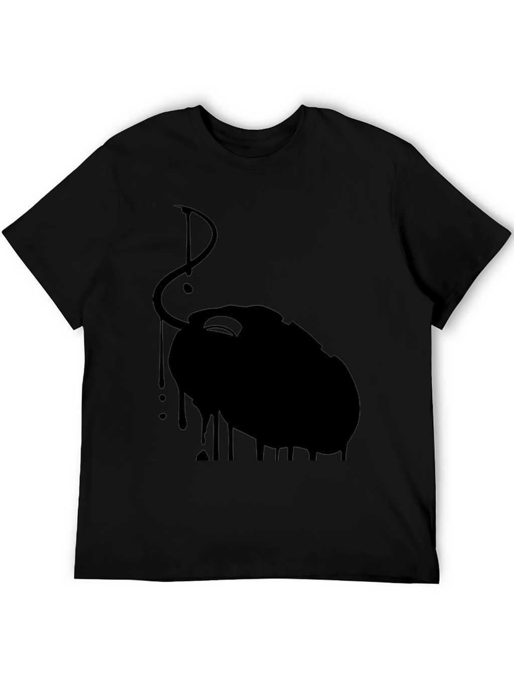 Black Dripping Mouse Graphic Tee