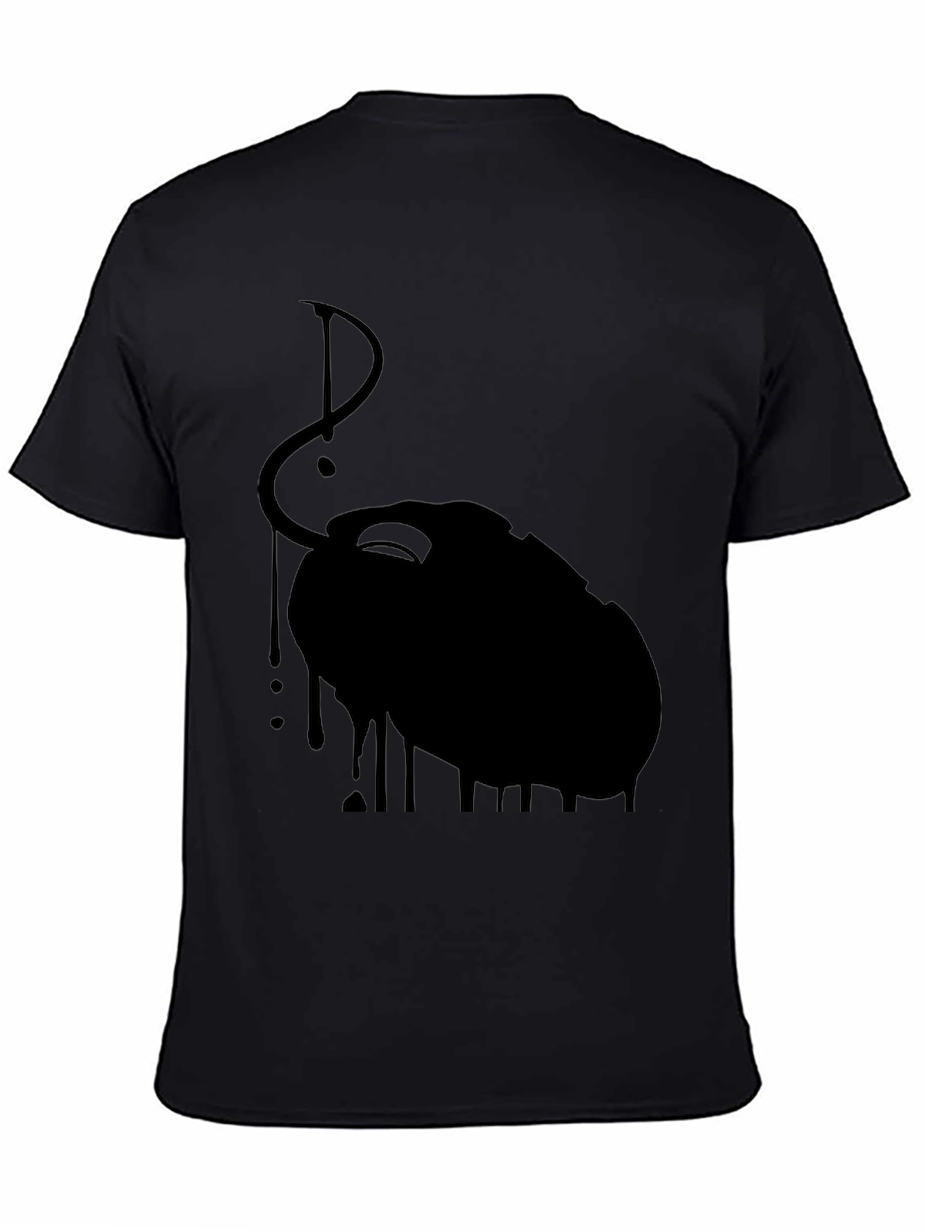 Black Dripping Mouse Graphic Tee