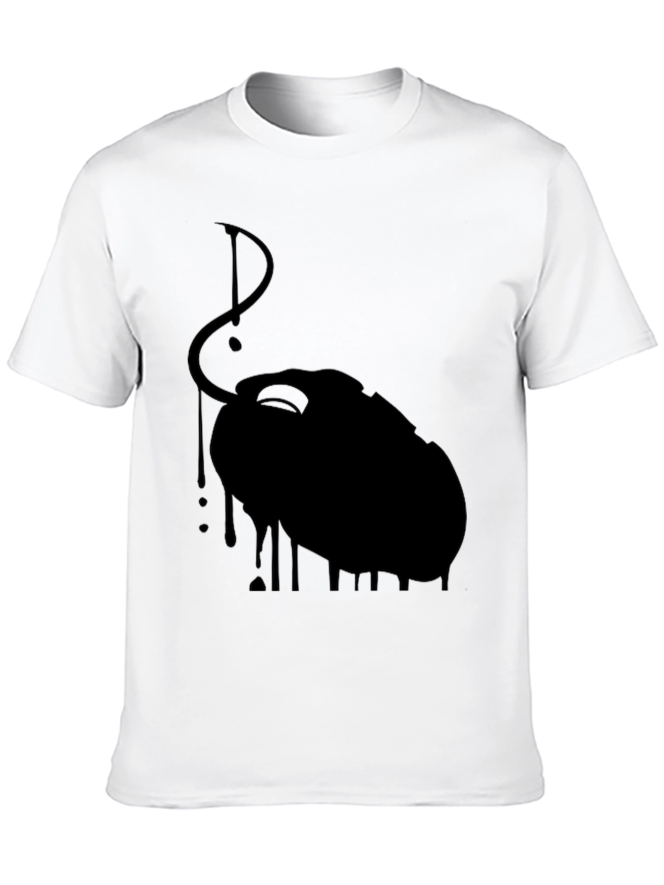 Black Dripping Mouse Graphic Tee