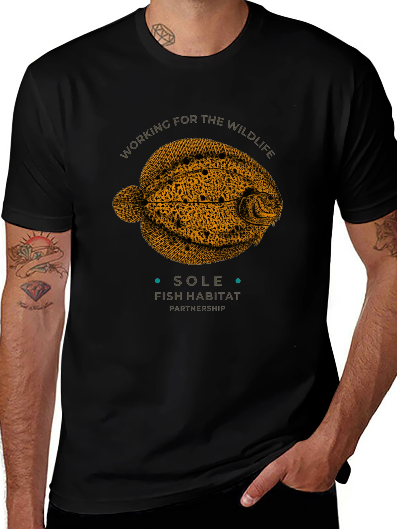 Sole Fish Habitat T-Shirt - Wildlife Conservation Tee
