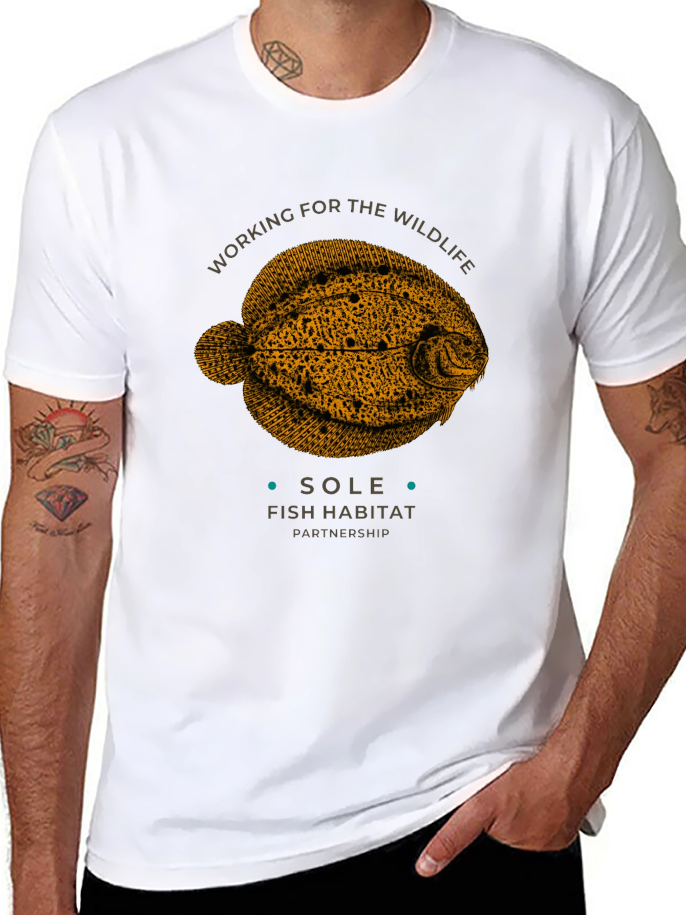 Sole Fish Habitat T-Shirt - Wildlife Conservation Tee