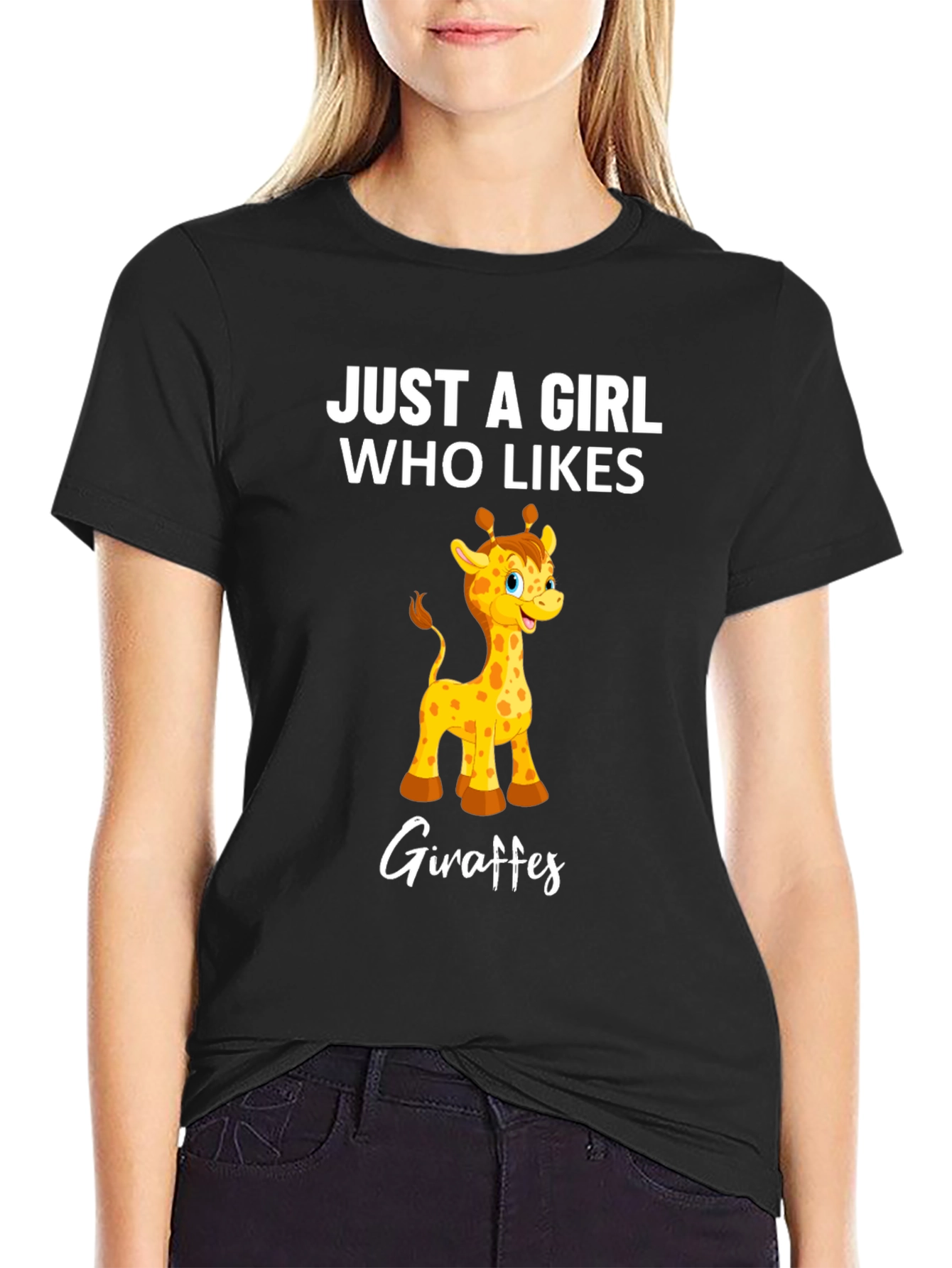Giraffe Lover T-Shirt - Just a Girl Who Likes Giraffes