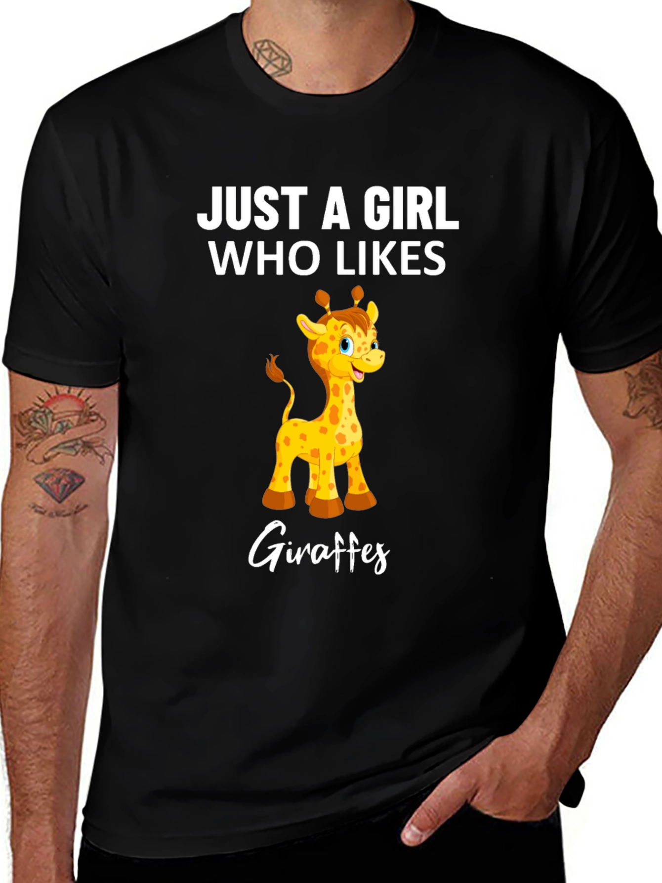 Giraffe Lover T-Shirt - Just a Girl Who Likes Giraffes