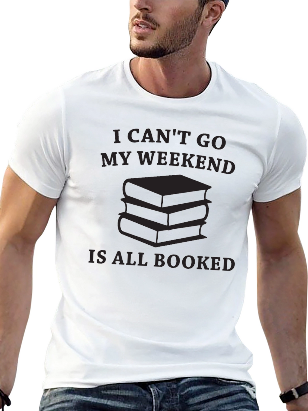 Booked Weekend Graphic T-Shirt