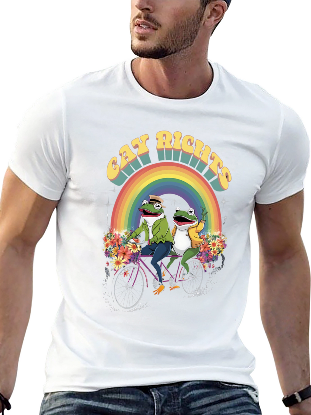 Gay Rights Frogs Rainbow Pride T-Shirt