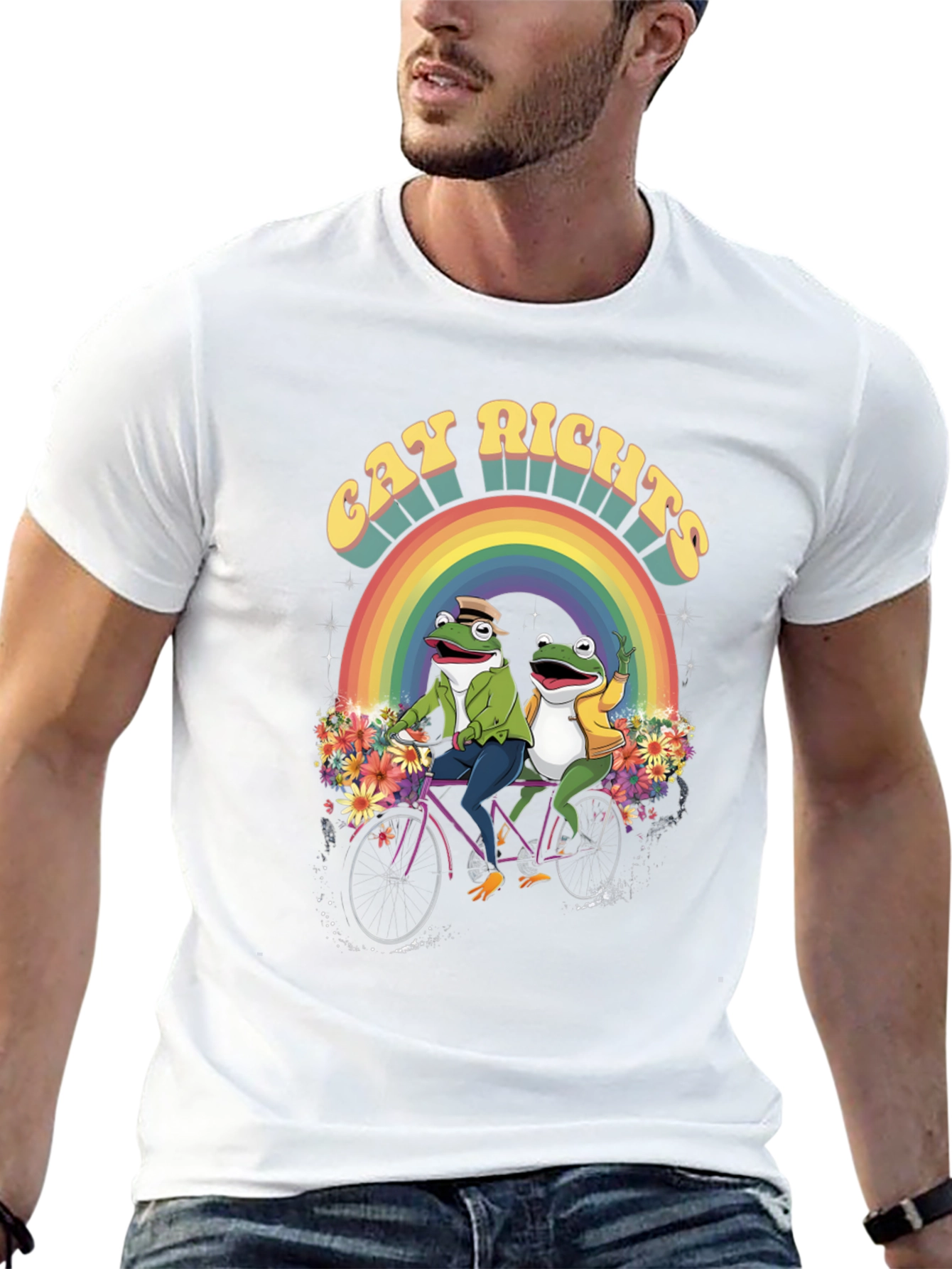 Gay Rights Frogs Rainbow Pride T-Shirt