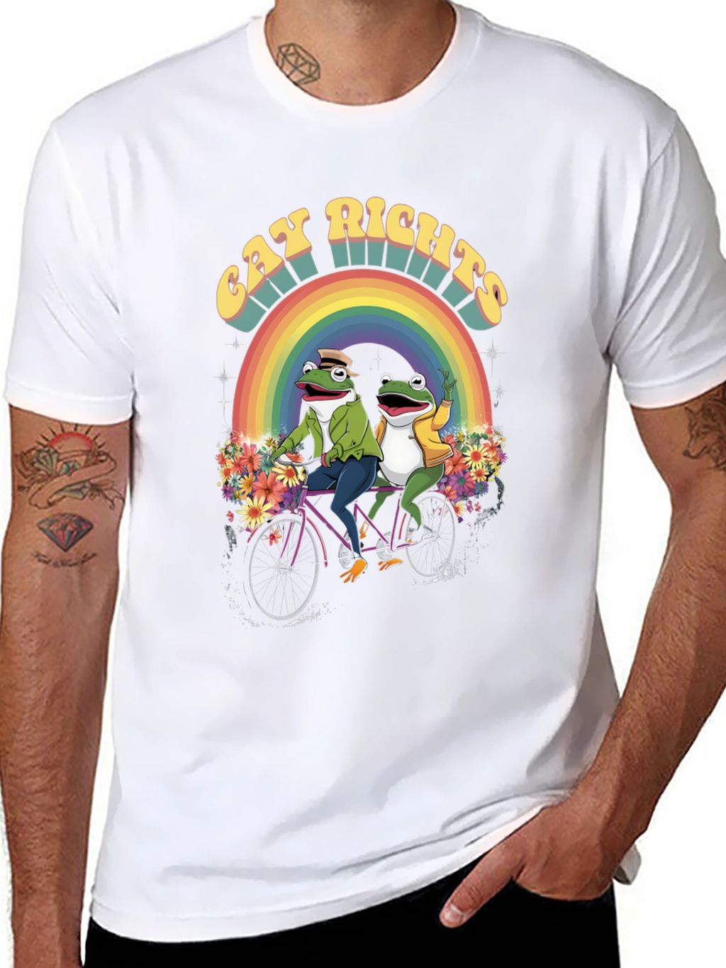 Gay Rights Frogs Rainbow Pride T-Shirt