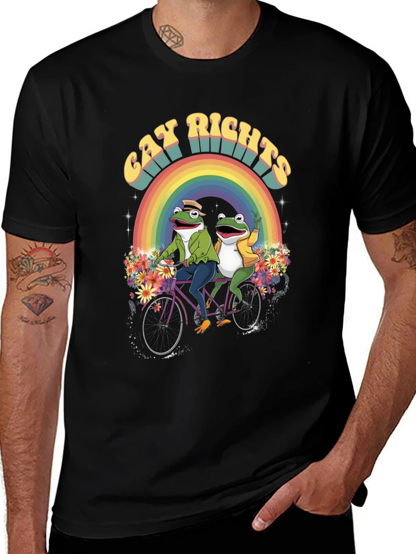 Gay Rights Frogs Rainbow Pride T-Shirt