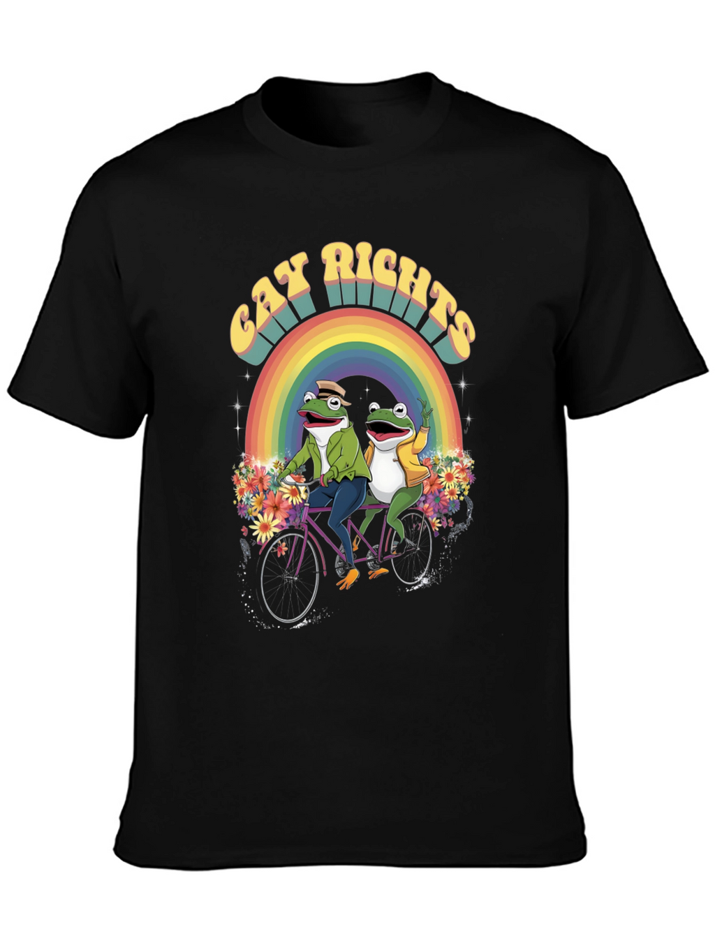 Gay Rights Frogs Rainbow Pride T-Shirt